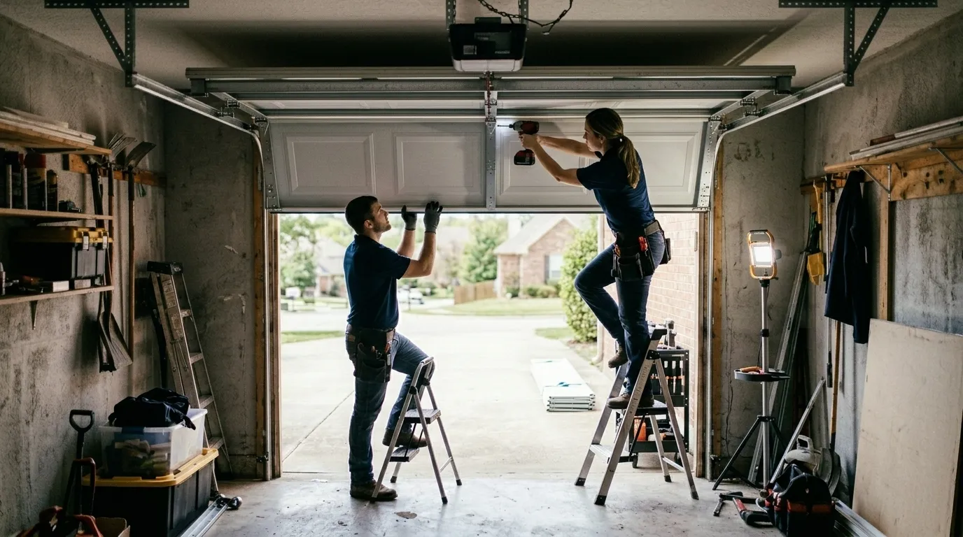 Garage Doors on Houses Built Before Insulation Rules Existed